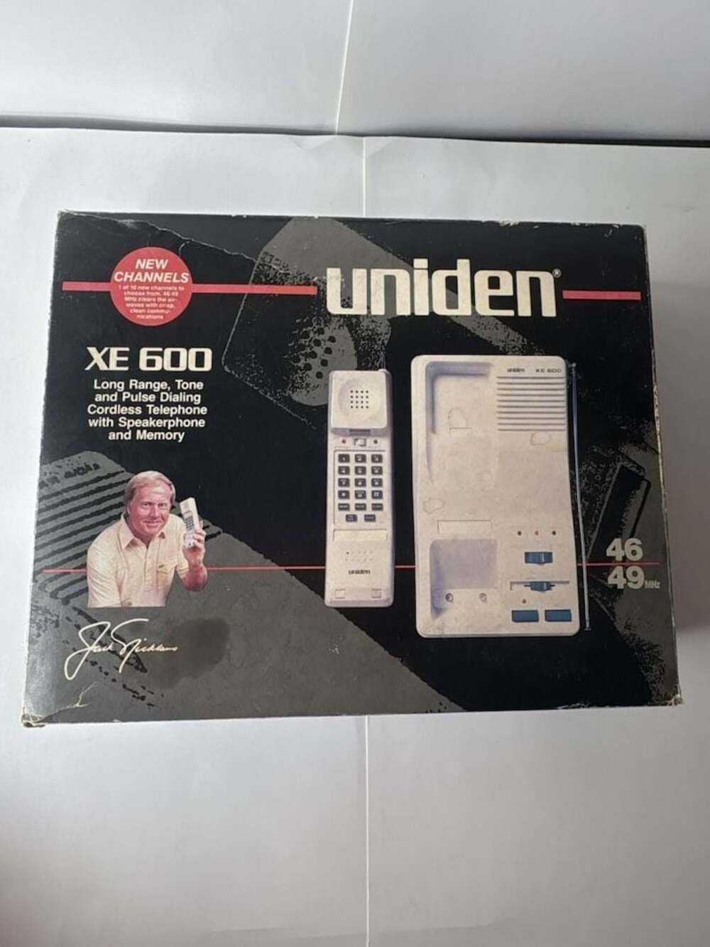 Vintage Uniden XE 600 Cordless Telephone with Speakerphone and Memory